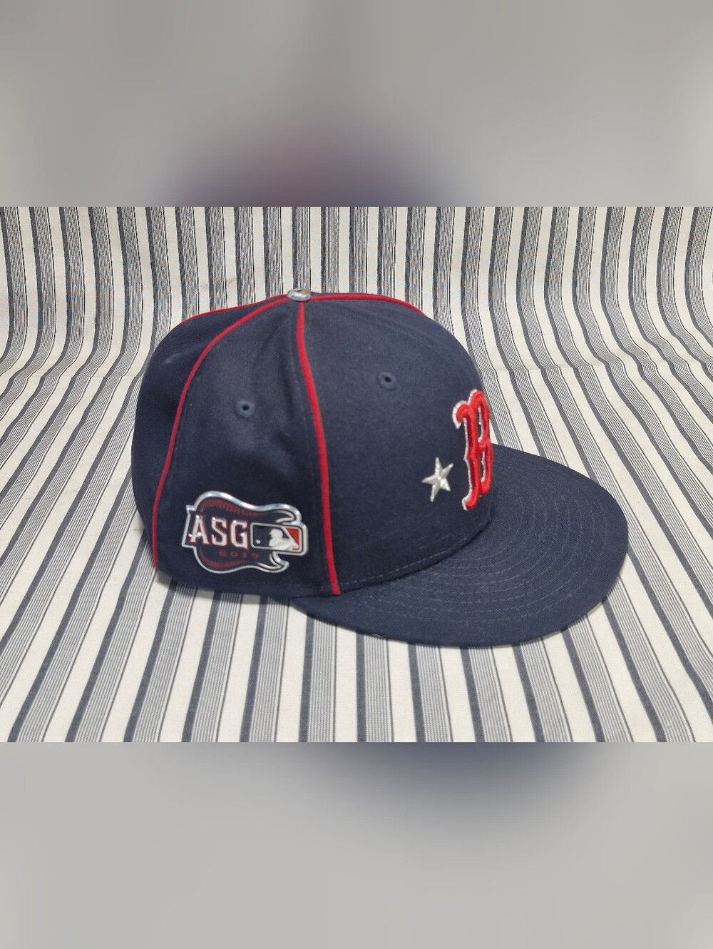 New Era 59FIFTY Boston Red Sox 2010 All Star Game Fitted Hat Navy Red Size 7 1/4